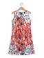 ieftine Rochii Art&amp;Design-WOMEN&#039;S MINI DRESS PETITE DRESS T SHIRT DRESS TEE DRESS SHIFT DRESS TANK DRESS BOHEMIA STYLISH SEXY VACATION CASUAL BEACH REGULAR FIT FLORAL SLEEVELESS U NECK COLOURFUL LIGHT PURPLE PURPLE