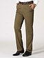 abordables Delgado-Hombre pantalones de traje Pantalones Chinos Botones Bolsillo Pierna recta Plano Comodidad Formal Fiesta Trabajo Moda Estilo clásico Negro Verde Oscuro Microelástico