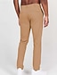 baratos Chinos-Homens Calças Social chinês Bolsos Botões Tecido Conforto Diário O negócio Trabalho Moda Estilo Clássico Branco Rosa Micro-Elástica