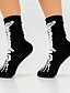 abordables chaussettes pour hommes-Homme 5 paires Paquets multiples Chaussettes Chaussettes décontractées Noir Couleur Halloween Crânes Sport &amp; Loisir du quotidien Vacances Basique Moyen Automne hiver Mode Décontractées