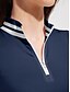 preiswerte Passender Polo-Damen Golf-Poloshirt Marinenblau Dunkelgrün Langarm Oberteil Damen-Golfkleidung, Kleidung, Outfits, Kleidung