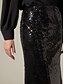 cheap Women&#039;s Skirt-Sequin Glitter Vintage Lined Party Midi Skirt