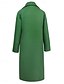 abordables Manteaux d&#039;Hiver-Femme Manteau d&#039;hiver Manteau Cape / Capes Coupe Vent Chaud Poche Décontractées Style de rue Plein Vacances Travail Plein Air Usage quotidien Boutonnage Simple Col rabattu Ample manche longue