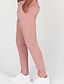 baratos Chinos-Homens Calças Social chinês Bolsos Botões Tecido Conforto Diário O negócio Trabalho Moda Estilo Clássico Branco Rosa Micro-Elástica
