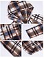 preiswerte 3D Mäntel-Damen Hoodie Jacke Outdoor Strasse Freizeitskleidung Herbst Winter Lang Mantel Regular Fit warm Atmungsaktiv Stilvoll Brautkleider schlicht Jacken Langarm Streifen und Plaid Mit Taschen Full Zip Rote