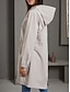 abordables Abrigos Trench-Mujer Chaqueta casual Gabardina Exterior Calle Ropa Cotidiana Otoño Invierno Regular Abrigo Ajuste regular Mantiene abrigado Resistente a la lluvia Transpirable Elegante Casual Chaquetas Manga Larga