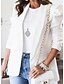 abordables Blazers et Costumes-Femme blazer Travail Poche Couleur unie Respirable Style OL Standard Vêtements d&#039;extérieur manche longue Automne Noir S
