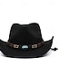 levne Klobouk Fedora-Pánské Klobouk Kentucky Derby Sluneční klobouk Kovbojský klobouk Klobouk Fedora Trilby Černá Fialová Vlna Retro styl Módní 18. století stát Texas Denní Tématický večírek Plná / Jednobarevná Proti