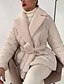 preiswerte Steppjacken-Damenjacke Fleece-Revers, kurze, baumwollgefütterte Jacke