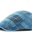 halpa Miesten hatut-Miesten Matala lippis Pesäpallolippis Sotilaallinen Cap Kadetti hattu Sininen khaki Polyesteri Muoti Vapaa-aika Katu Päivittäin Skottiruutukuvio Säädettävä Aurinkovoide Hengittävä