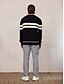 abordables Hauts-Homme Chandail Noir Vert Véronèse manche longue Top Tenue de golf Vêtements Tenues Porter des vêtements