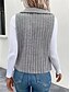 cheap Vest-Women&#039;s Fleece Vest Warm Breathable Fleece Lined Casual Plain Vacation Street Daily Wear Going out Open Front Regular Turndown Regular Fit Sleeveless Outerwear White Khaki Gray Fall Winter