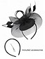 abordables Accesorios para el cabello de mujer-Tocado elegante para mujer con velo de malla y detalle de lazo, perfecto para bodas, fiestas de té y ocasiones especiales.
