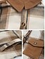 abordables Manteaux d&#039;Hiver-Veste d&#039;Hiver Manteau Femme Extérieur Plein Air Usage quotidien mode Décontractées Avec poches Imprimer Longue Manteau Vin Café Gris Automne Hiver Boutonnage Simple Col rabattu Standard S M L XL