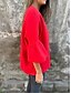 abordables vestes décontractées-Veste d&#039;Hiver Femme Extérieur Plein Air Usage quotidien mode Décontractées Surdimensionné Normal Manteau Noir Rouge Vert Automne Hiver Ouvrir le devant Ras du cou Standard S M L XL 2XL