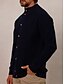 abordables Hauts-Homme Pull Cardigan Noir Gris foncé Beige manche longue Top Tenue de golf Vêtements Tenues Porter des vêtements
