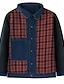 billige Denimjakker-Herre Trucker jakke Skjorte jakke Denimjakker Knap Vinter Forår &amp; Vinter Årgang vestlig stil Sort Brun Grøn Mørkeblå Lyseblå Jakker