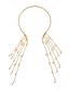 abordables Collier pour femme-Collier ras du cou en cascade d&#039;étoiles dorées pour femme avec élégantes chaînes à franges – bijoux tendance pour les occasions spéciales