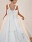 baratos Vestidos para Menina das Flores de Casamento-Vestido de Menina das Flores Comprimento de Joelho para Baile de Quinceanera Frozen Elsa Vestido de Prom Bonito em Tule com Ajuste de Tutu em Estilo Real Tamanhos 3-16 Anos