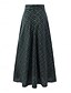 billige Formelle nederdele-kvinders nederdel a line maxi nederdele lommeprint plaid gade daglig vinter mode afslappet sort rød grøn