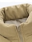 ieftine Vesta pufă pentru bărbați-Bărbați Vestă puf Gilet Vestă matlasată Zilnic Dată Vacanță Modă Casual Toamna iarna Buzunar Poliester Cald Comfortabil Culoare solidă Fermoar Guler de stand Fit regulat Negru Mov Trifoi Kaki Vestă