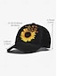 cheap Accessories For Women-Women&#039;s Sunflower Baseball Cap with Butterfly Print - Casual Adjustable Hat for Outdoor Wear