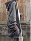 economico giacca con cappuccio-Per donna Giacca con cappuccio Esterno Strada Da tutti i giorni Autunno Inverno Lungo Cappotto Standard Tenere al caldo Traspirante Moda Informale Giacca Manica lunga Liscio Con tasche Zip intera