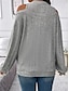 cheap Solid Colors-Women&#039;s Sweater Pullover Sweater Jumper Casual Soft Striped Ribbed Crew Neck Knitted Cold Shoulder Long Sleeve Regular Tops Knit Outdoor Daily Weekend Black Red Fall Winter