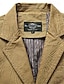 baratos Blazers Clássicos Masculinos-Homens Blazer O negócio Coquetel Festa de Casamento Moda Casual Primavera &amp; Outono Poliéster Tecido Bolsos Botões Confortável Não Trespassado Jaqueta esporte Preto Caqui Verde Tropa