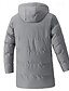 preiswerte Daunenjacken &amp; Parkas für Herren-Herren Winterjacke puffer jacket Hoodie Jacke Tasche Polyester Fleece-Futter Freizeitskleidung Verabredung Urlaub Lang Modisch Brautkleider schlicht Komfortabel warm Herbst Winter Solide / einfarbig