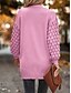 baratos Cardigãs e agasalhos-Mulheres Suéter Carregam Casual Macia Cor imaculada Estriado Abertura Frontal Bolsos Tricotado Manga Longa Tops regulares Tricotar Ao ar livre Diário Final de semana Rosa Marron Outono Inverno