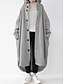 abordables Abrigos de Invierno-Mujer Chaqueta con capucha Exterior Calle Ropa Cotidiana Otoño Invierno Maxi Abrigo Ajuste regular Mantiene abrigado Transpirable Elegante Casual Chaquetas Manga Larga Plano Con bolsillos Negro Rojo