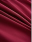 cheap Cocktail Dress-Women&#039;s Midi Dress Burgundy with Asymmetric Sequin Overlay Round Neckline V-Notch Detail Three-Quarter Length Split Sleeves Non-Stretch Elegant Evening Cocktail Party Knee-Length Various Sizes