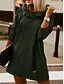preiswerte Einfache Oberteile-Damen Kapuzenpullover Sweatshirt Casual Plain Street Alltagskleidung Kapuzenpullover Reißverschluss Langarm Schwarz Rot Armee Grün Herbst Winter