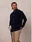 abordables Hauts-Homme Pull Cardigan Noir Gris foncé Beige manche longue Top Tenue de golf Vêtements Tenues Porter des vêtements