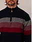 economico Cime-Per uomo Felpa Nero Blu marino Verde Manica lunga Tenere al caldo Superiore Color Block Autunno Inverno Abbigliamento da golf Abbigliamento Abiti Abbigliamento