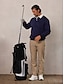 abordables Tapas-Hombre Sudadera con capucha Negro Azul Marino Gris Oscuro Manga Larga Camiseta Ropa de golf Ropa Trajes Ropa Ropa
