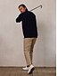 abordables Hauts-Homme Pull Cardigan Noir Gris foncé Beige manche longue Top Tenue de golf Vêtements Tenues Porter des vêtements