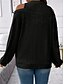 cheap Solid Colors-Women&#039;s Sweater Pullover Sweater Jumper Casual Soft Striped Ribbed Crew Neck Knitted Cold Shoulder Long Sleeve Regular Tops Knit Outdoor Daily Weekend Black Red Fall Winter