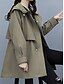 abordables Manteaux Trench-Manteau Femme Extérieur Plein Air Usage quotidien mode Décontractées Avec poches Normal Manteau Noir Vert Véronèse Bleu Automne Hiver Boutonnage Simple Col rabattu Standard M L XL 2XL
