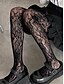 baratos Meias femininas-Meias-calças femininas com padrão de renda gótica - meia-calça arrastão transparente para cosplay, festa e roupas casuais