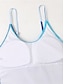 baratos Fatos de Banho 1 Peça-Mulheres Roupa de Banho Uma pedaço Monoquíni roupa de banho Frente Única Compressão abdominal Cintura Alta Delgado Férias Roupa de Praia Bloco de cor Decote U Sem Manga Fatos de banho