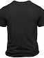 baratos Camiseta gráfica masculina-Homens Com letras estampadas Engraçado Camiseta T-shirt 100% Algodão Manga Curta Gráfico Camisa Preto Verde Tropa Azul Escuro Camiseta confortável Festival Roupas de estilistas