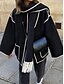 abordables Manteaux Trench-Manteau d&#039;hiver Femme Extérieur Plein Air Usage quotidien mode Décontractées Franges Avec poches Normal Manteau Noir Blanche Kaki Automne Hiver Boutonnage Simple Ras du cou Standard S M L XL