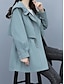 abordables Manteaux Trench-Manteau Femme Extérieur Plein Air Usage quotidien mode Décontractées Avec poches Normal Manteau Noir Vert Véronèse Bleu Automne Hiver Boutonnage Simple Col rabattu Standard M L XL 2XL