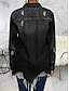 abordables Vestes-Veste Jean Femme Extérieur Plein Air Usage quotidien mode Décontractées Avec poches Normal Manteau Bleu Ciel Noir bleu marine Automne Hiver Boutonnage Simple Col rabattu Standard S M L XL 2XL
