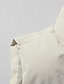 billige Herre puffer vest-Herre Puffer Vest Daglig Afslappet Forår &amp; Vinter Lomme Polyester Bekvem Helfarve Lynlås Høj krave Sort Blå Kakifarvet Vest