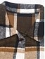 economico Gilet-Per donna Gilet Esterno Strada Da tutti i giorni Autunno Inverno Lungo Cappotto Standard Tenere al caldo Traspirante Moda Informale Giacca Senza maniche Righe e Plaid Con tasche Stampa Arancione