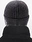 levne Pánské klobouky-Pánské Unisex Klobouk s klapkami na uši Čepice Beanie Zimní čepice Kulichy 骷髅头毛线帽 Ocelově šedá Černá Polyester Pletený Útulný Denní nošení Jdeme ven Sněhová vločka Teplý