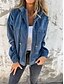 abordables Vestes-Veste à capuche Femme Extérieur Plein Air Usage quotidien mode Décontractées Avec poches Full Zip Normal Manteau Rose Claire bleu marine Beige Automne Hiver fermeture Éclair Sweat à capuche Standard